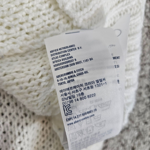 Abercrombie & Fitch Kids Knit Cardigan Cotton Blend Pockets Pockets Size M - Picture 12 of 13
